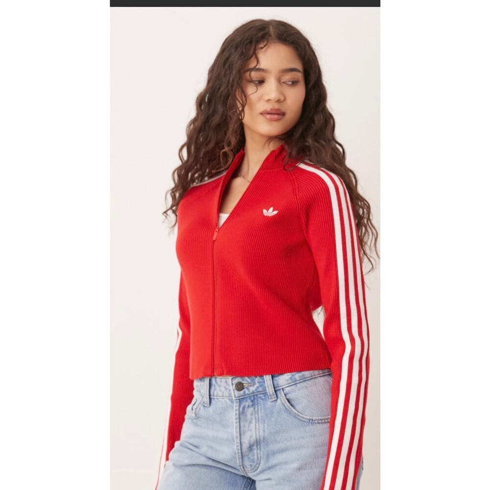 adidas Originals Red Track Jacket - Picture 3 of 9